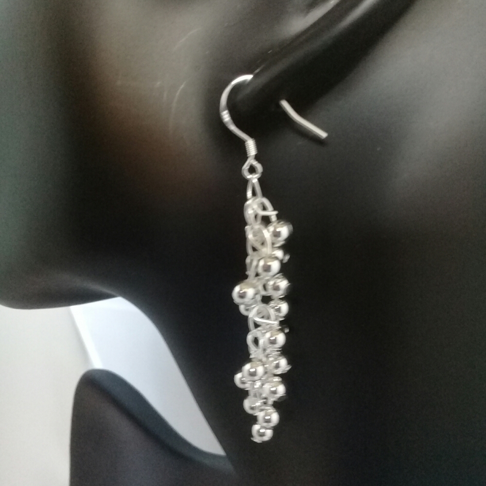 Sterling Silver Tiny Bell Earrings - image 1